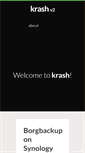 Mobile Screenshot of krash.be